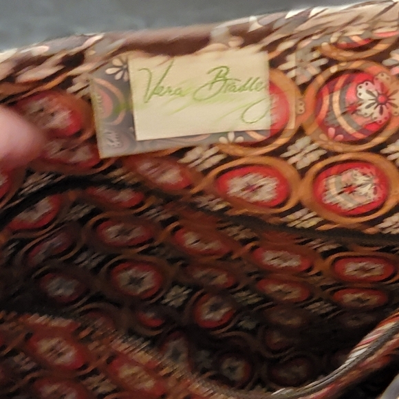 Vera Bradley Imperial Toile Saddle up Crossbody/shoulder bag. Brown & White - Picture 9 of 9